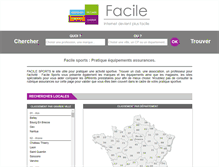 Tablet Screenshot of facile-sports.com